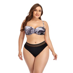 Maiô Vintage Personalizado em Duas Peças com Estampa Floral, Maiô de Cintura Alta para Mulheres Plus Size, Conjunto de Biquíni para Mulheres Gordinhas - Product Image 6
