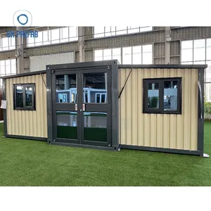 Projet de bonne qualité 20 pieds 40 pieds Petit mini bureau modulaire Maison préfabriquée Maison en conteneur extensible préfabriquée
