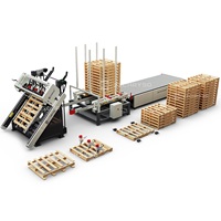 Ligne de production automatique de palettes en bois européennes ZZCHRYSO, capacité de 35 à 75 pièces/heure, avec contrôle PLC et écran tactile