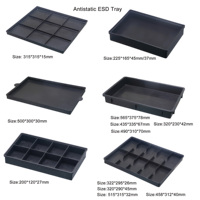 Plateau antistatique en plastique KEXING ESD pour composants électroniques de précision, conducteur en PP, 10^4-10^6Ω