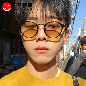 Lunettes de soleil Qianai pour femmes, monture ronde rétro, UV400, anti-éblouissement, forme ovale, monture noire, type de lentille AC, 3 pare-soleil, J2-066 - Product Image 2