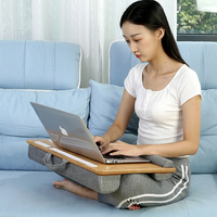 Plateau de travail multifonctionnel pour ordinateur portable et enfant, avec support pour tablette et tapis de souris, ergonomique et portable, pour la maison et le bureau