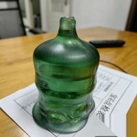 Saphir Vert Boule, Corindon CZ de laboratoire, Cristal de Corindon Czochralski, Pierre précieuse synthétique, Fournisseur en gros