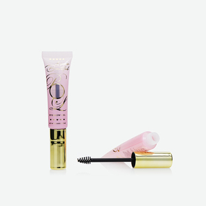 Tubo transparente rosa de PE con aplicador de cepillo para cejas y tapa electrochapada para gel de cejas - Product Image 3