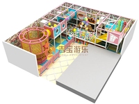 Centro Comercial para niños, minitrampolín, tubos deslizantes, juego de patio interior