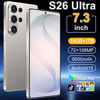 Teléfono Celular S26 Ultra 5G con Pantalla Full HD de 7.3 Pulgadas, Sistema Android 15, Desbloqueado para Viajes de Negocios