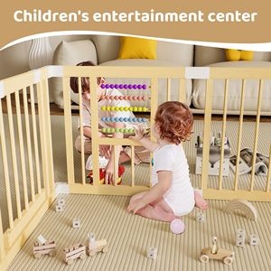 <span class=keywords><strong>Extra</strong></span> <span class=keywords><strong>Large</strong></span> Clôture Aire de Jeux Trendy Parc pour Bébé avec Barrière pour 6 Mois Bébé en Bois Jumeaux Bébés - Product Image 3