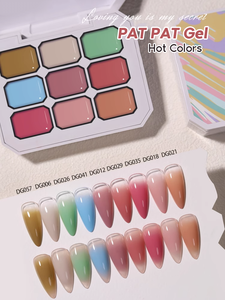 Hanyi Neueste 2g Gradienten effekt Patpat Ombre Clapping Paint Nagel Gel politur Private Label LED Lampen quelle Gel nägel - Product Image 4