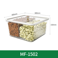 Conteneurs de stockage semi-grands pour l'affichage en magasin de produits biologiques et de détail