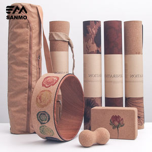 Tapis d'exercice organique de qualité supérieure écologique biodégradable durable en bois de liège Logo en caoutchouc de qualité supérieure et tapis de yoga en liège non toxiques - Product Image 3