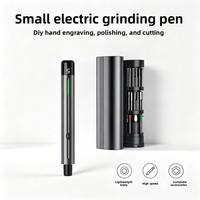 JCPROTX Jca-014 Stylo perceuse à ongles électrique 18 en 1, mini perceuse, kit de 18 embouts, affichage numérique, ensemble d'outils de polissage pour nail art et bijoux