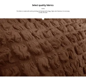 95% Polyester <span class=keywords><strong>5</strong></span>% Spandex jupe canapé housse Super Stretch Jacquard tissu géométrique lavable canapé <span class=keywords><strong>bulle</strong></span> élastique salon - Product Image 5