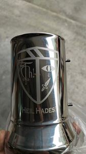 Mug à bière en métal avec logo personnalisé, couleur au choix, 450/580 ml, acier inoxydable poli miroir - Product Image 4