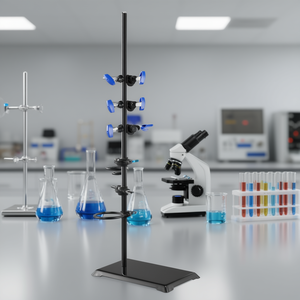Juego de Soportes de Laboratorio de Acero, Base de Hierro Fundido de 23.6 Pulgadas, Abrazaderas para Frascos, Abrazadera para Buretas, Abrazaderas Cruzadas para Uso en Laboratorio - Product Image 2