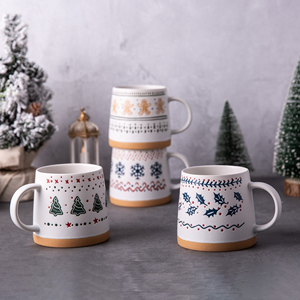 Nouvelle tasse à café <span class=keywords><strong>en</strong></span> céramique sur le thème de Noël vaisselle <span class=keywords><strong>en</strong></span> <span class=keywords><strong>porcelaine</strong></span> grès tasse à eau cadeaux de Noël - Product Image 5