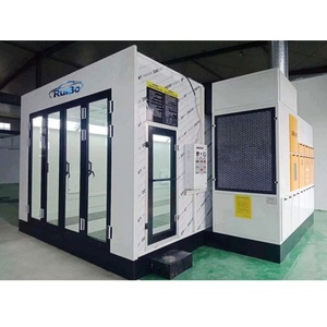 Ensemble <span class=keywords><strong>complet</strong></span> de cabine de peinture automobile avec zone de ponçage, station de préparation et équipement de séchage pour voitures - Product Image 1