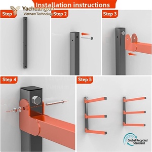 Flat Iron Connector <b>Bracket</b> 90 Degree Orange Aluminum Home Installation Hardware <b>Black</b> Matte Finish - Product Image 3