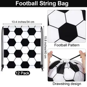 Custom 210D Soccer Ball Sport Drawstring Bag For Football Training Promotional Product Category