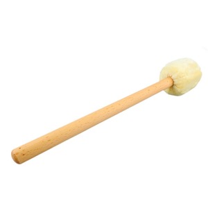 Baqueta de tambor con cabeza de fieltro suave y mango largo para xilófono y <span class=keywords><strong>timbales</strong></span>, color beige - Product Image 3