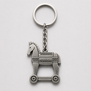 Porte-clés Cheval de Troie Personnalisé en Gros, Thème Histoire Mythologie <span class=keywords><strong>Grecque</strong></span> <span class=keywords><strong>Antique</strong></span>, Souvenir Rétro pour Musée et Boutique - Product Image 3