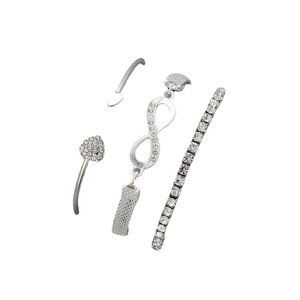 3 pz Lot <span class=keywords><strong>Personalit</strong></span> bracciale con ciondolo a forma di cuore in oro per le donne per gioielli da sposa bracciali con ciondoli alla moda alla moda - Product Image 5