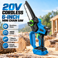 Scie circulaire intelligente 20V AI de 6 pouces sans fil, mini-scie portative sans balais pour la découpe du bois, idéale pour le bricolage et le jardinage