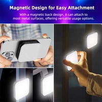 ST-68 Mini Projecteur LED RGB d'extérieur pour photographie, éclairage doux, lampe d'appoint CRI Ra>95 2500-9000K, vidéo 6W, 20 effets, alimenté par batterie