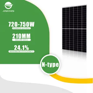 Jingsun Cheap Price High Efficiency 720-750N N-type Solar Power Panel High Power 750W Solar Panels