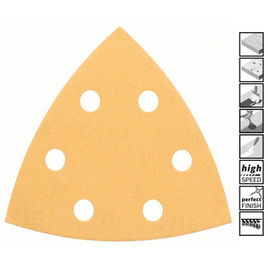 Para el mejor rendimiento, hojas de papel de lija Delta ABR0311, grano 40, fabricadas en Italia - Product Image 1