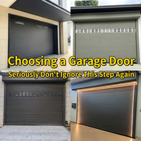 Porte de garage enroulable en aluminium à face plate personnalisée, silencieuse, électrique, avec système de fermeture automatique, qualité CE, pour villa