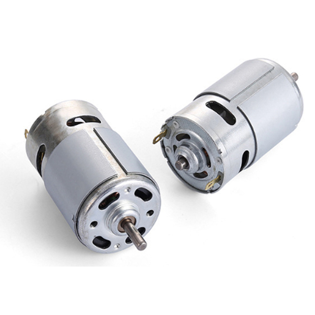 High-Speed and High-Torque 12V Mini DC Fan Motor 775/795/895 Double Ball Bearing with Brush Commutation