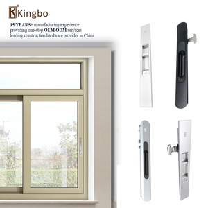 Cửa sổ trượt khóa nhiệm vụ nặng nề dọc nhôm hợp kim kẽm xuất hiện kính xử lý móc đẩy phong cách Châu Âu có thể điều chỉnh phụ kiện - Product Image 4