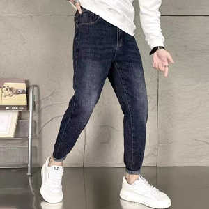 Новые мужские джинсы-карандаш <span class=keywords><strong>2026</strong></span> года: дышащие, средней плотности, в стиле ретро, зауженные, с умеренной эластичностью, в корейском стиле, модные, для весны и осени - Product Image 4