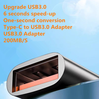 Nuevo adaptador USB tipo C 3,0 rápido 6A OTG convertidor de carga de teléfono móvil U disco/teclado/ratón/lector de tarjetas con LED AC/DC