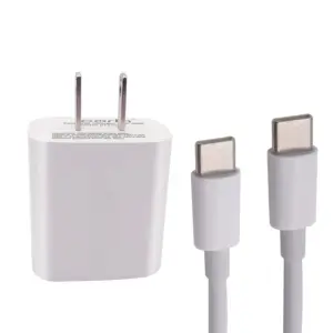 New Gallium Nitride Usb Type C Adapter Power Cable Pd 20w Fast Charging Phone Charger Set For Iphone