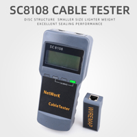 Penguji Jaringan Nirkabel Multifungsi Portabel SC-8108 LCD Digital PC Data Network CAT5 RJ45 LAN Penguji Kabel Telepon Meter
