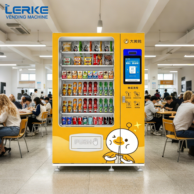 Automatic Outdoor Small AI Vending Machine with LED Display 32" Touch Screen SDK Function for Snacks Only