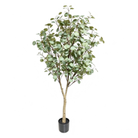 Nordischer Stil 180cm Künstlicher Eukalyptus-Bonsai-Baum Heimdekoration für Feiertage Valentinstag Festliche Weihnachten