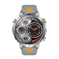 Smartwatch AK106 Direttamente dalla Fabbrica, Batteria da 1400mAh, IPX8, Assistente Vocale AI, Monitoraggio Fitness e Frequenza Cardiaca, Chiamate BT, SOS, Torcia