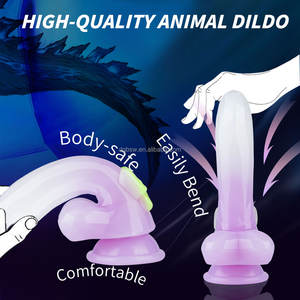 Dildo réaliste en silicone monstre extraterrestre avec ventouse, long plug anal en forme d'arc, jouets sexuels souples pour femmes, hommes et couples - Product Image 4
