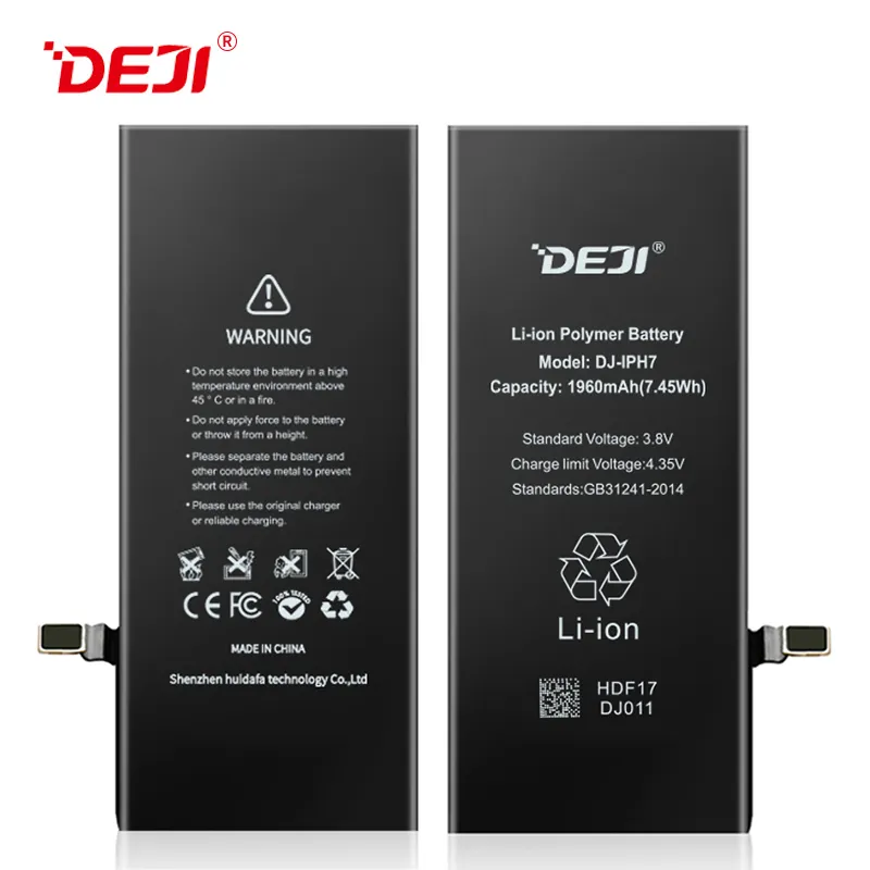 IEC62133 ISO9001 factory 1960mAh OEM Mobile phone 7 smartphone battery for iphone 7