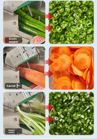 Éminceur d'oignons multifonctionnel, éminceur de légumes, hachoir à légumes et coriandre