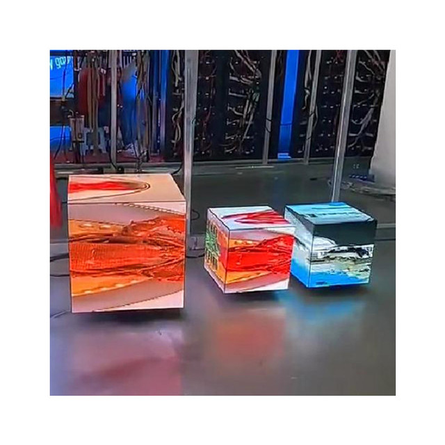 New Design P2 Magic Cube LED Display 3D Screen For Club Bar Retail Store Street Advertising