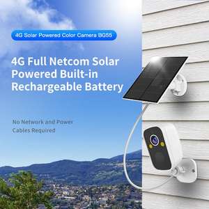 كاميرا أمان شمسية FHD 3 ميجابكسل 2K للمنزل والخارج بتقنية PTZ للكشف عن الحركة مع صفارة إنذار منخفضة الطاقة - Product Image 2