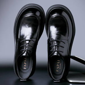 รองเท้าหนังธุรกิจผู้ชายสุดหรูแห่งปี 2025 ระบายอากาศได้ดี กันลื่น น้ำหนักเบา ผูกเชือก หนังแท้ - Product Image 1