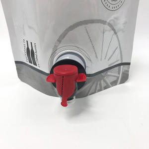 Bolsa de aluminio para envasado de alimentos de 1.5L-5L, duradera, con doble fondo y válvula Vitop para vino, vodka y whisky. - Product Image 2