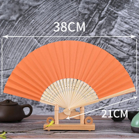 Éventail pliant en papier personnalisé pour mariage, événements, fêtes, rave, décoration, artisanat, danse chinoise, couleur et taille personnalisables, pour la maison