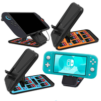 Support de chargeur pliable en plastique NS2 NS1 pour console de jeu Nintendo Switch 2 Switch1 Switch Lite Oled avec emplacements pour cartes de jeu
