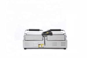 Machine à sandwichs électrique <span class=keywords><strong>Double</strong></span> plaque en acier inoxydable <span class=keywords><strong>Double</strong></span> têtes Contact Commercial grilles de barbecue <span class=keywords><strong>Panini</strong></span> <span class=keywords><strong>Grill</strong></span> - Product Image 4