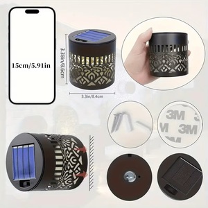 Lámpara LED Solar de Proyección con Diseño Mandala, RGB Multicolor, Impermeable, para Decoración de Jardín y Cercas, Recargable por Batería - Product Image 6